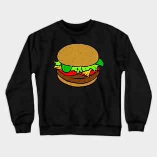 Hamburger Yummy Crewneck Sweatshirt